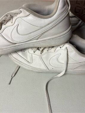 Nike White Low-Profile Leather Sneakers